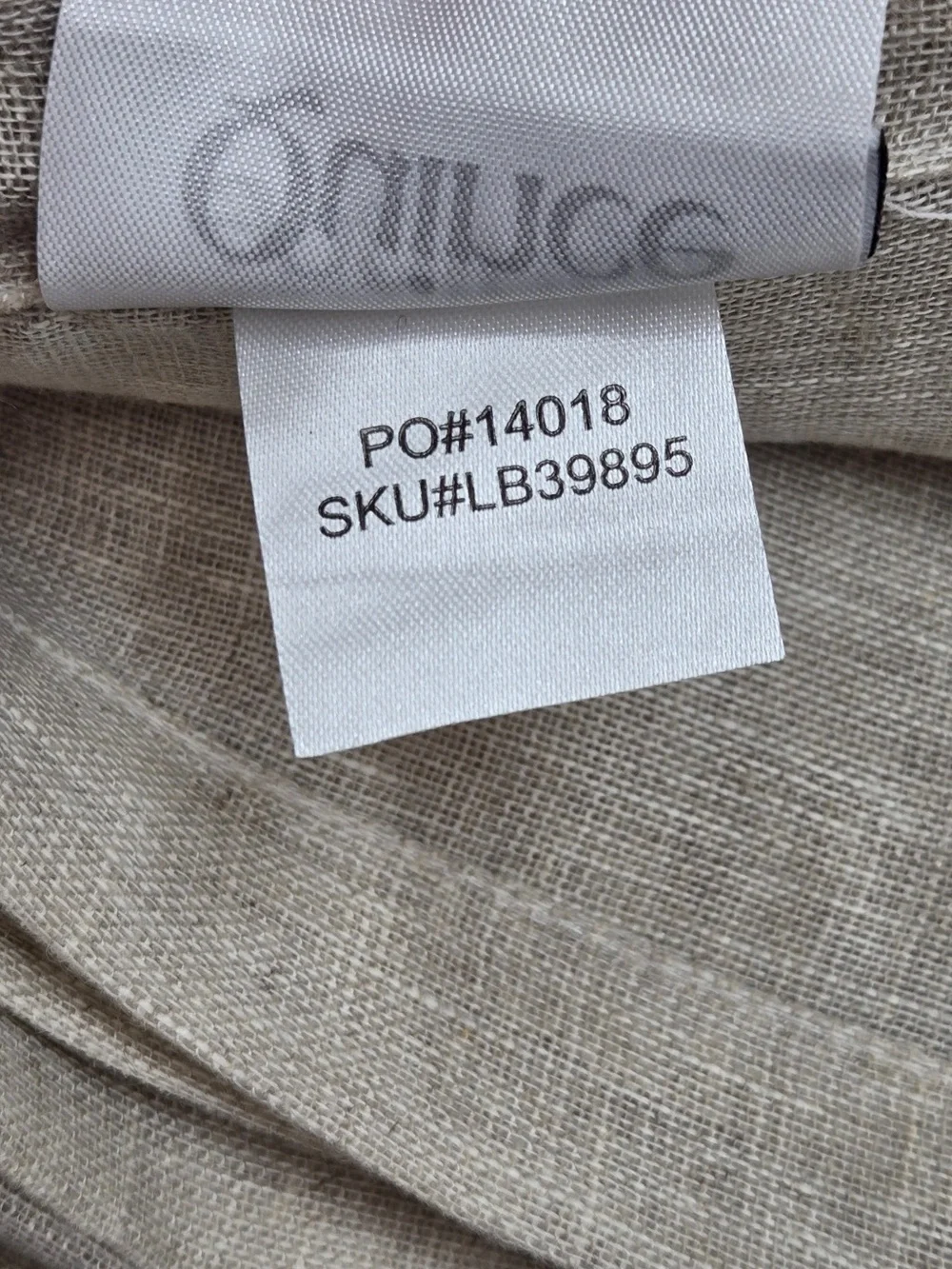 NWT QUINCE 4 Set 48x96 European Linen Sheer Curtains Flax 9321
